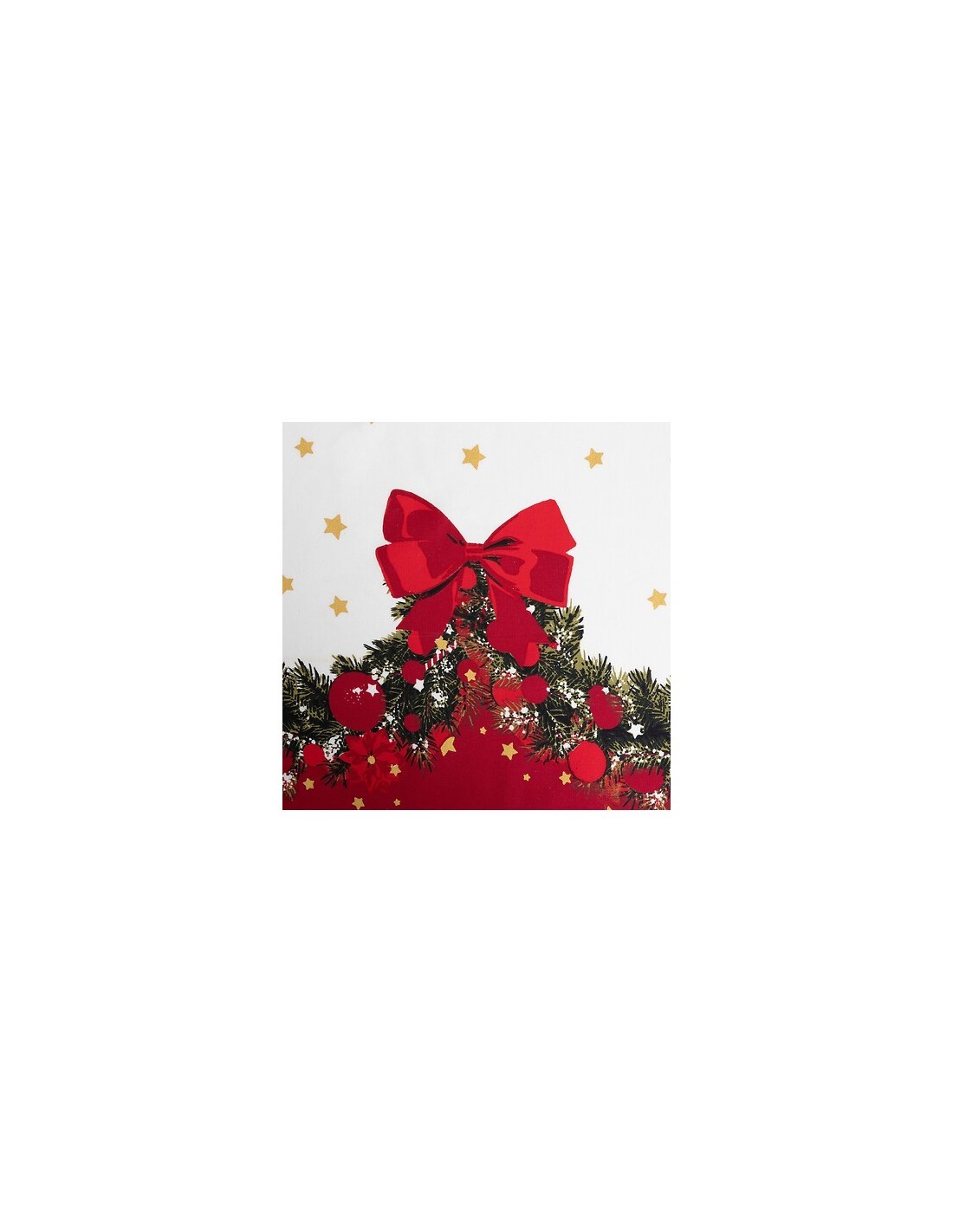 Tovaglia di Natale Ghirlanda 140x360 cm, Cotone, Decorazione Festiva, Elegante e Spaziosa, Idea Regalo