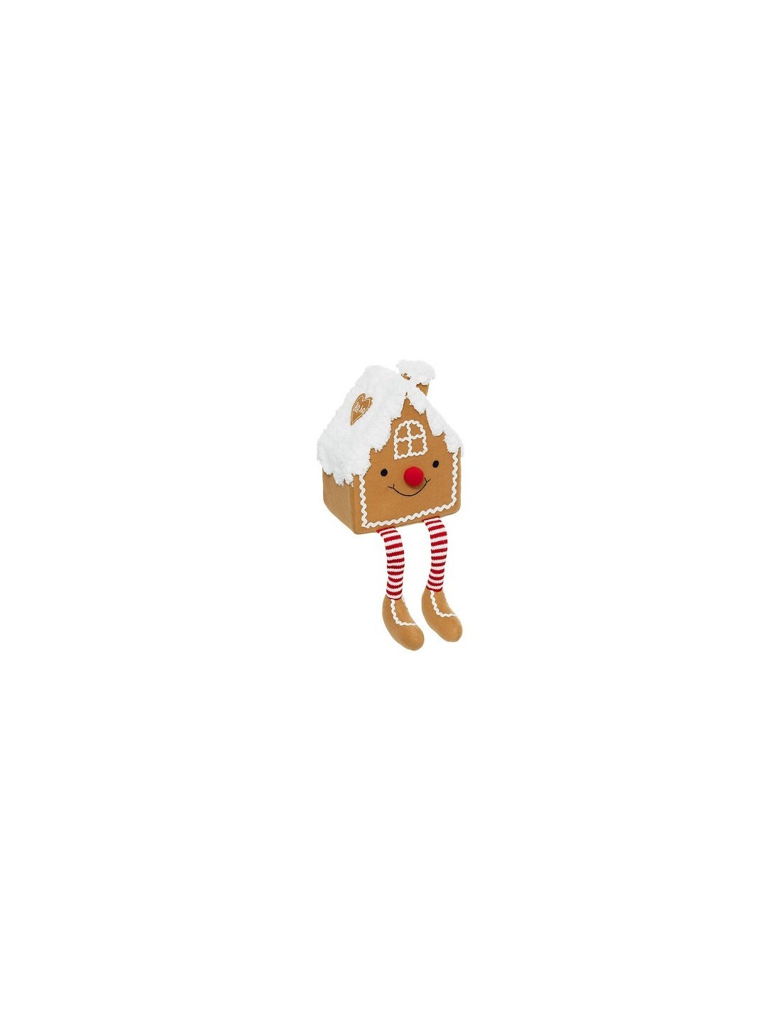 Casetta di Pan di Zenzero di Natale 20x13x43cm in Poliestere,  Accogliente e Originale per Interni