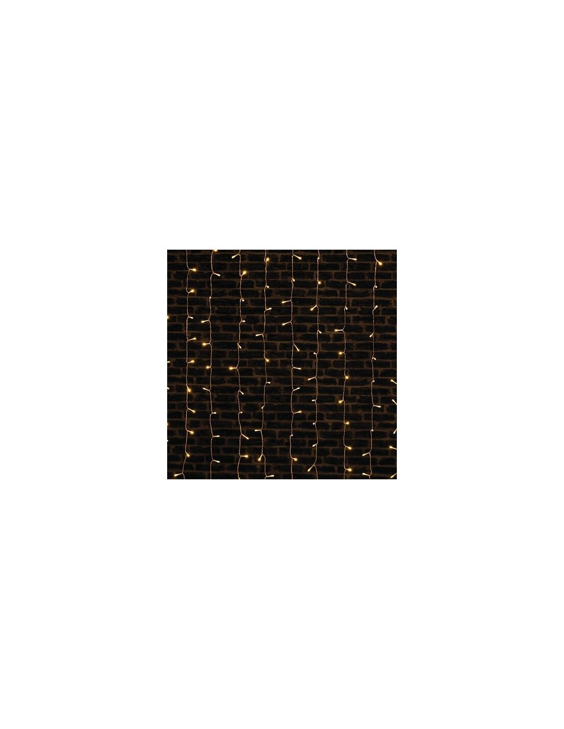 Tenda di Luci di Natale 400 LED, 2x2m, Bianco Caldo, Esterno, 8 Effetti di Luce, Illuminazione Festiva
