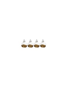 Segnaposto di Natale in Vetro con Paillettes, Set di 4, Assortito, Glitter Oro e Argento, Elegante Decorazione da Tavola