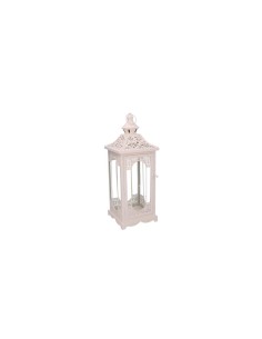 LANTERNA 372567 2 MIS 18X18X54CM METALLO CREMA