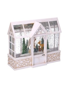 DECORAZIONE CASETTA PLASTICA 23X7,5X20CM NATALIZIO