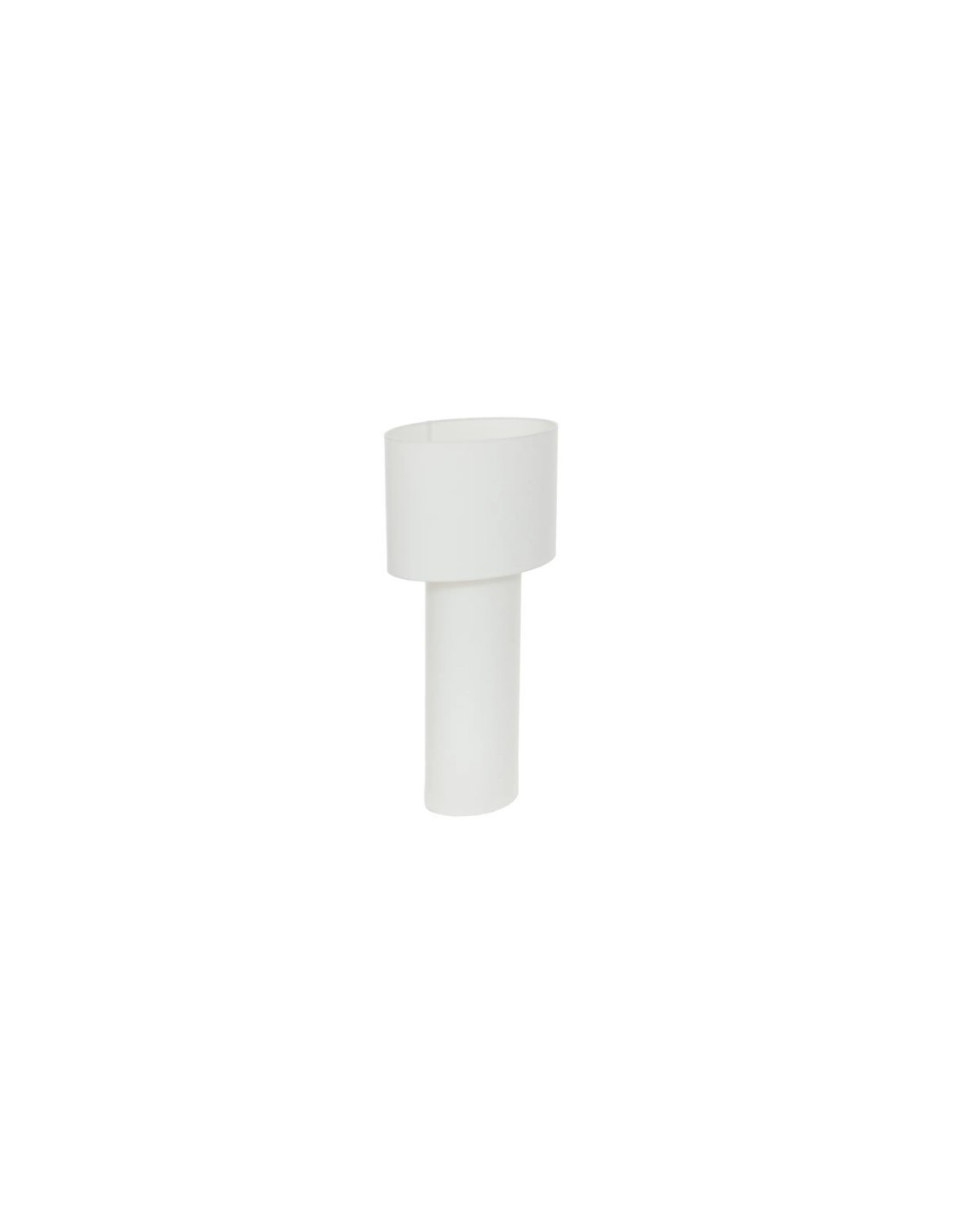 Piantana Eira 115 cm, lampada bianca elegante, piantana in tessuto e metallo, illuminazione moderna