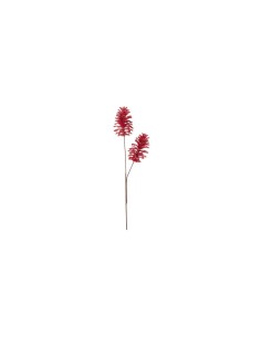 Stelo di Natale con 2 Pigne Beckie 66cm Rosso, La Magia di Natale per le Tue Decorazioni Festive