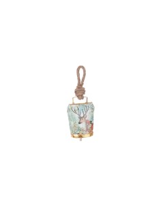 Pendente di Natale Wendi Campana Renna con Fiori, La Magia di Natale per Decorazioni Festive