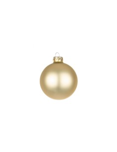 Sfera di Natale in Vetro Miele Opaco 10cm, La Magia di Natale per Decorazioni Festive