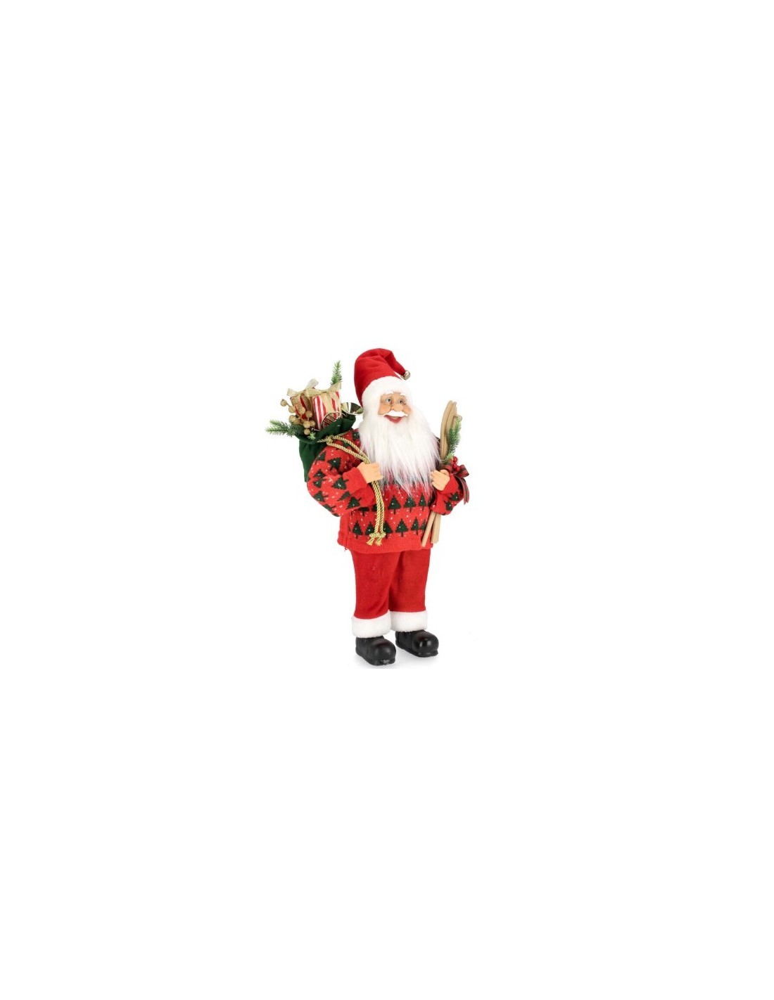 Babbo Natale Lorick Stand Rosso H60cm, La Magia di Natale per la Tua Decorazione