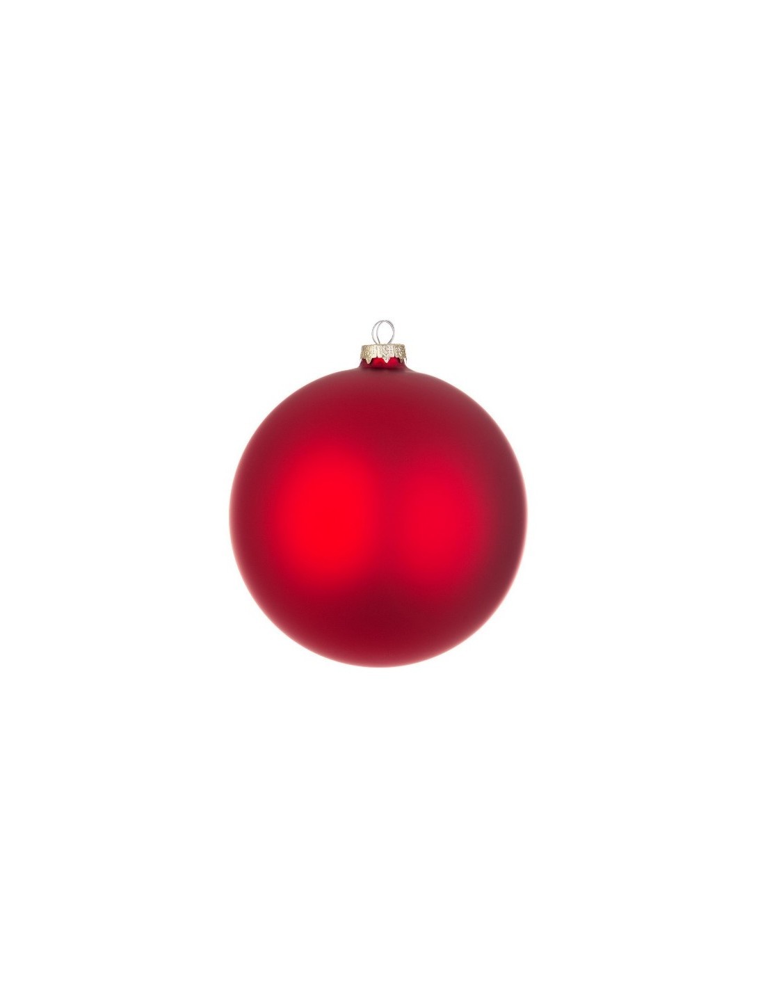 Sfera di Natale in Vetro Rosso Opaco Ø15cm, La Magia di Natale per la Tua Decorazione Festiva
