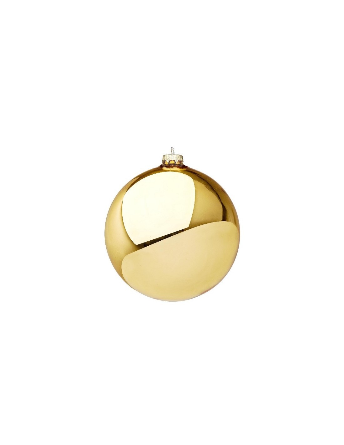 Sfera di Natale in Vetro Oro Lucido Ø15cm, La Magia di Natale per Decorazioni Festive