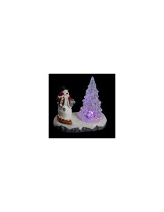 Decorazione di Natale, Villaggio Natalizio Assortito con Luce LED, Luminoso, Realistico, Idea Regalo