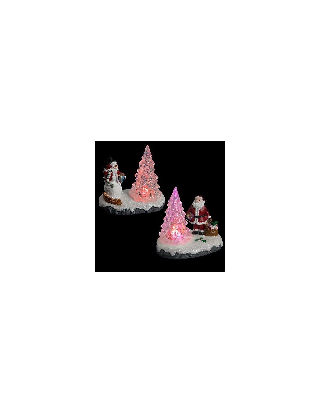 Decorazione di Natale, Villaggio Natalizio Assortito con Luce LED, Luminoso, Realistico, Idea Regalo