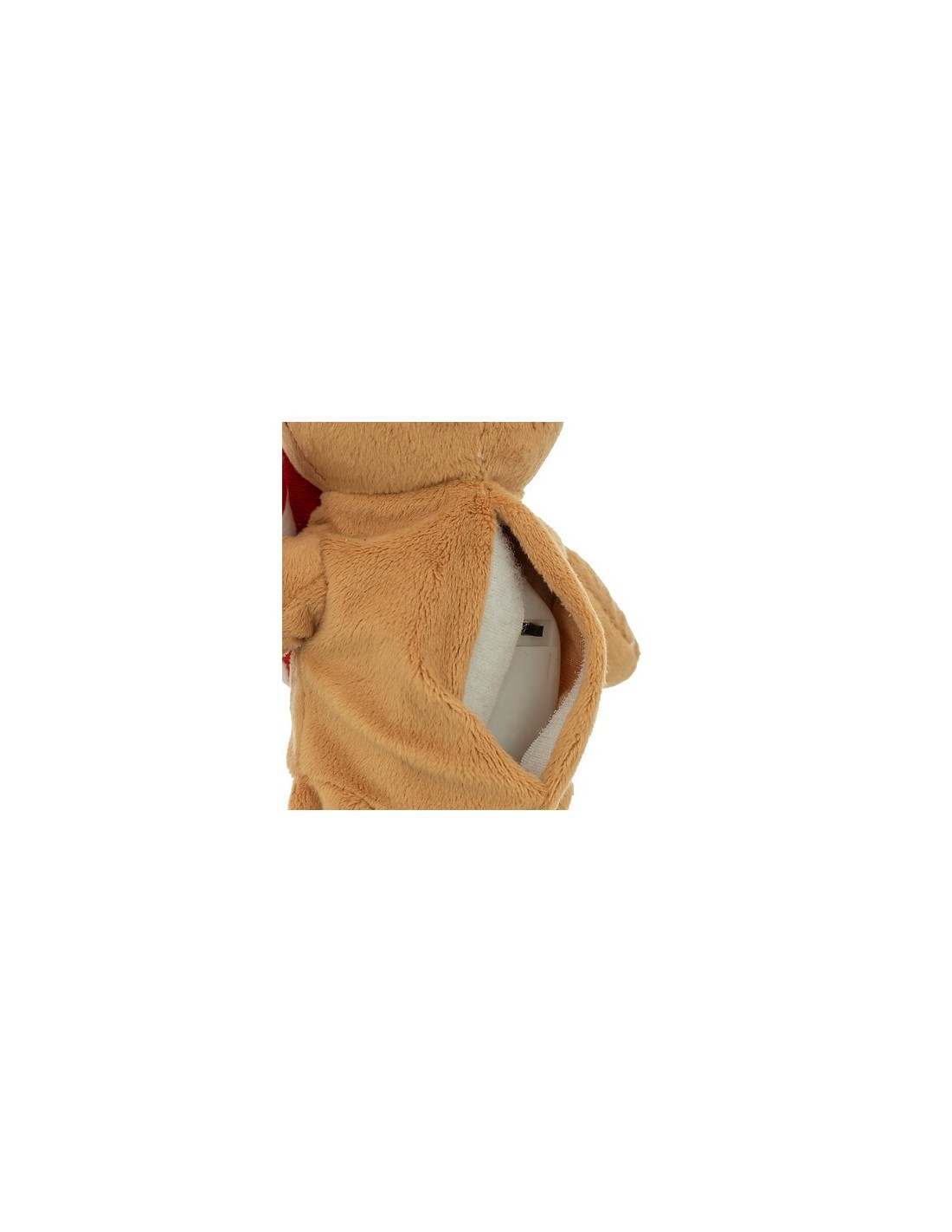 Peluche di Natale Pan di Zenzero 20cm, Musica e Movimento, Idea Regalo Natalizio