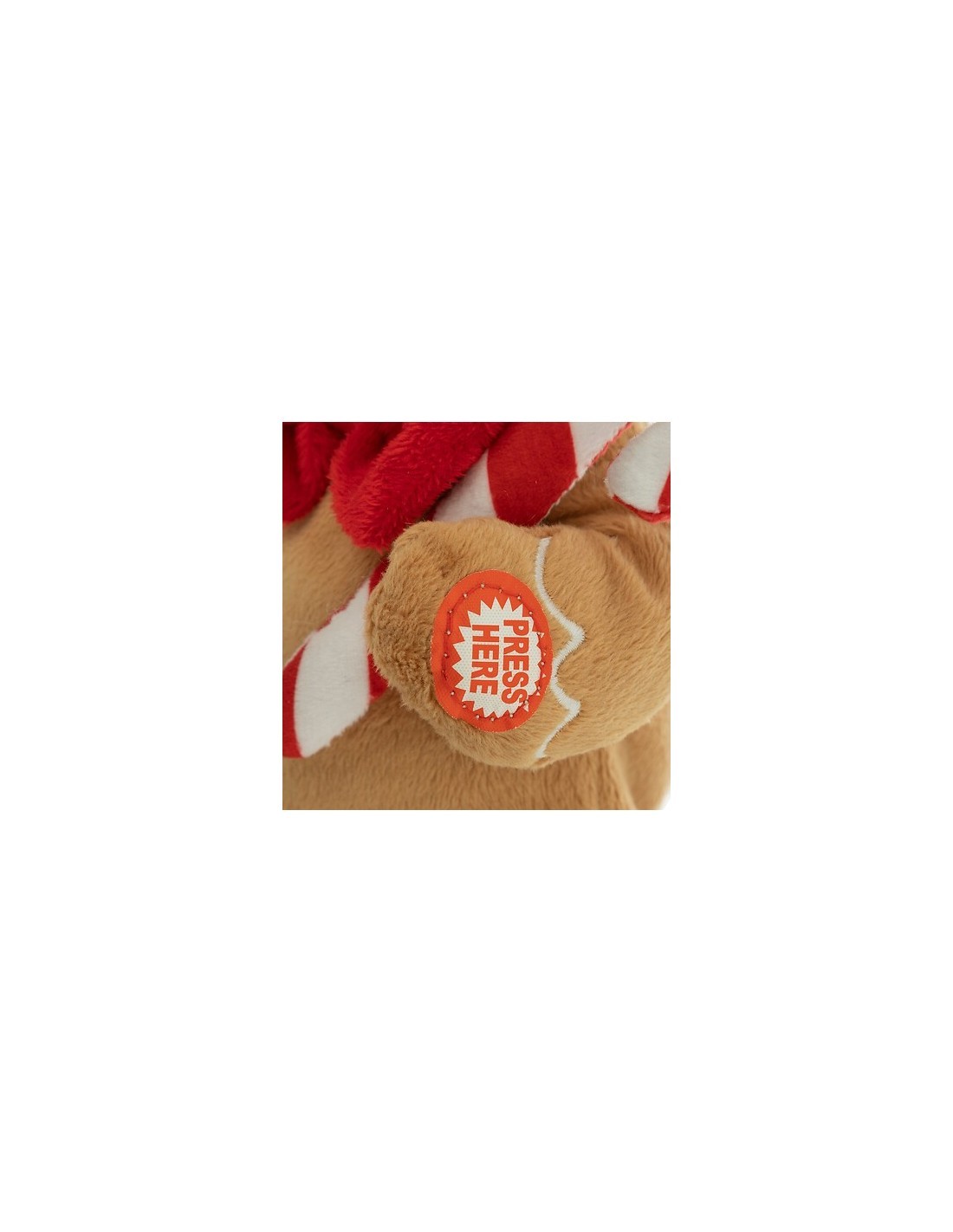 Peluche di Natale Pan di Zenzero 20cm, Musica e Movimento, Idea Regalo Natalizio
