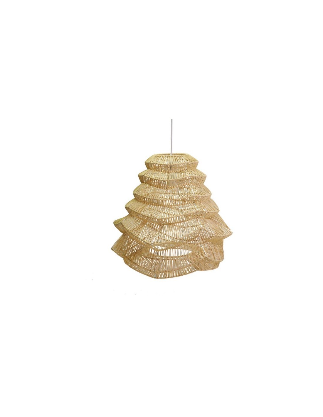 LAMPADARIO 371785 RATTAN 55X48CM NATURALE