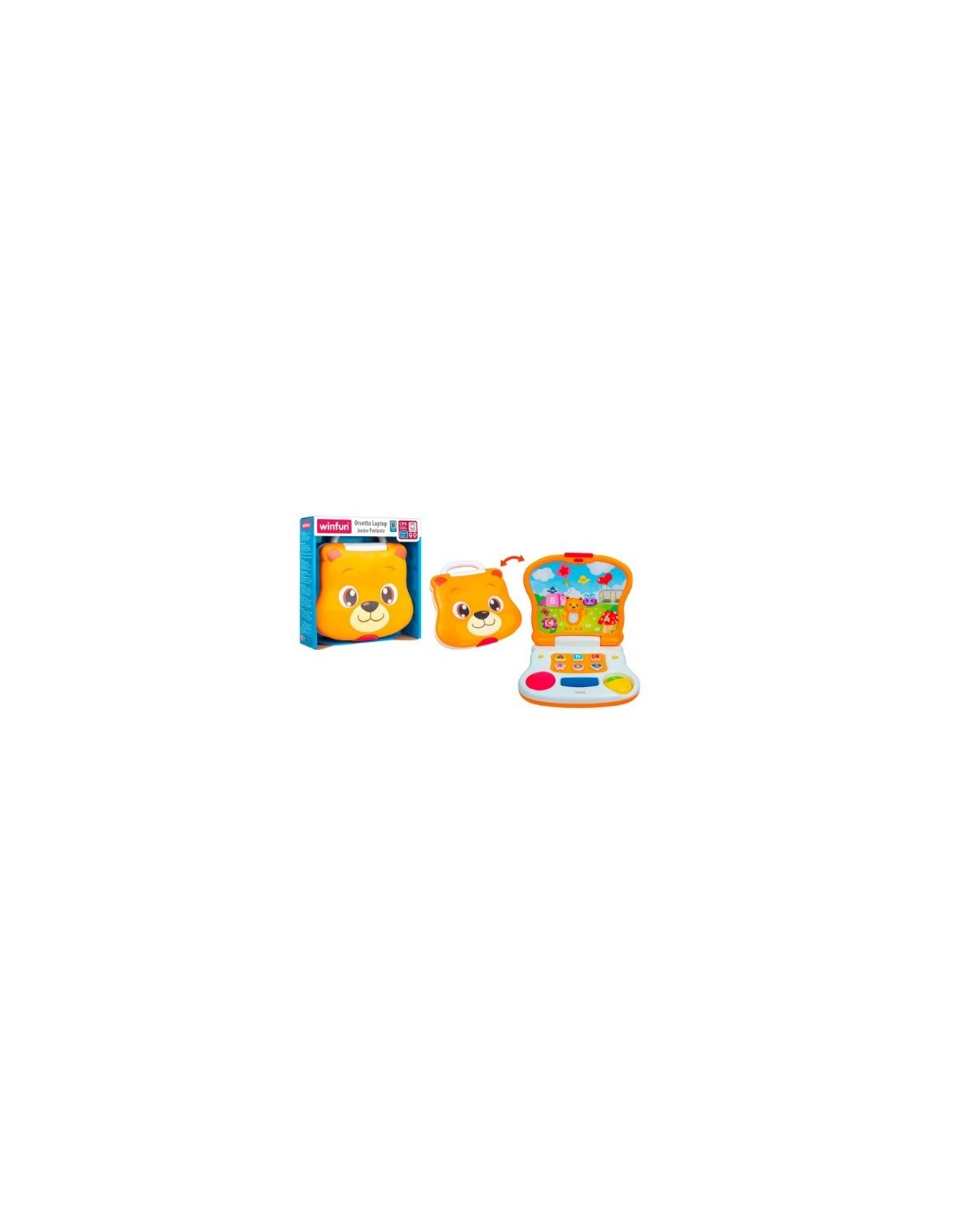 "Orsetto Laptop Junior Parlante – Primo Laptop per Bambini con Schermo Magico, Modalità di Gioco Educative e Melodie Allegre"