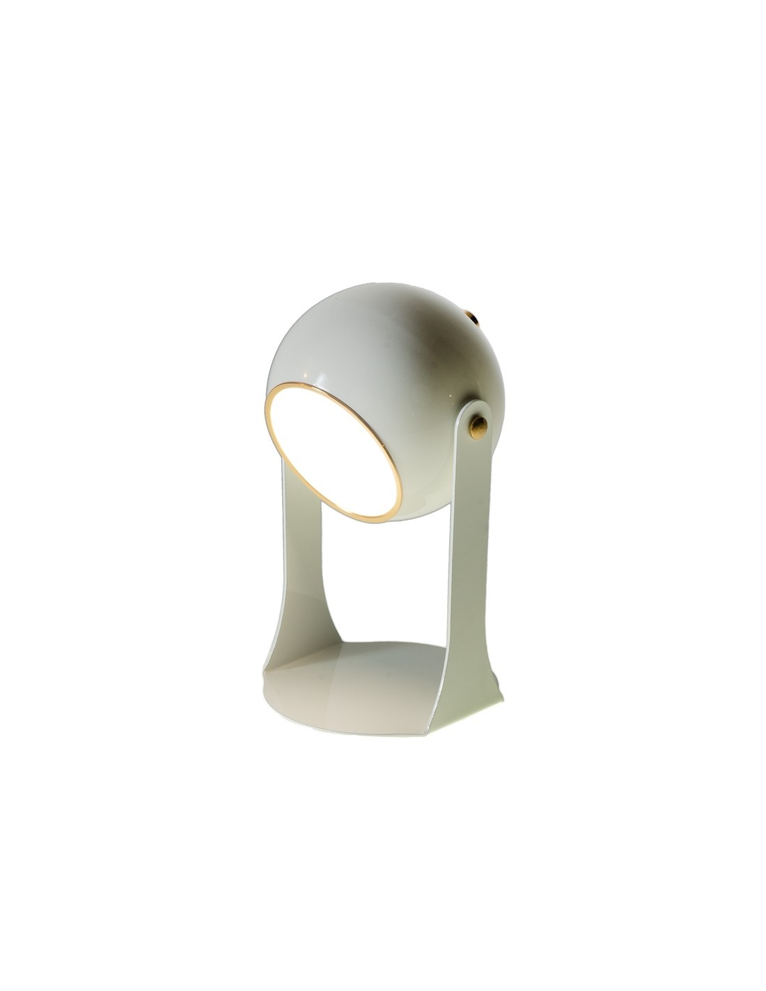 LAMPADA 139913 METALLO BIANCO 12X23CM RICARICABILE