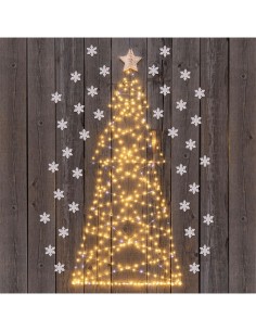 Luci di Natale Catena 400 MicroLED FlashLED con Bobina, La Magia di Natale Argentea