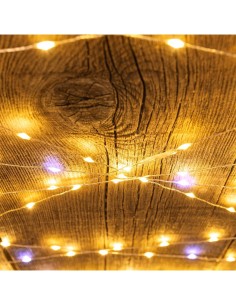 Luci di Natale Catena 400 MicroLED FlashLED con Bobina, La Magia di Natale Argentea