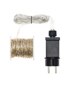 Luci di Natale Catena 400 MicroLED FlashLED con Bobina, La Magia di Natale Argentea