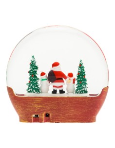Decorazione di Natale in Vetro Arc Panorama con Paesaggio Babbo Natale - La Magia di Natale
