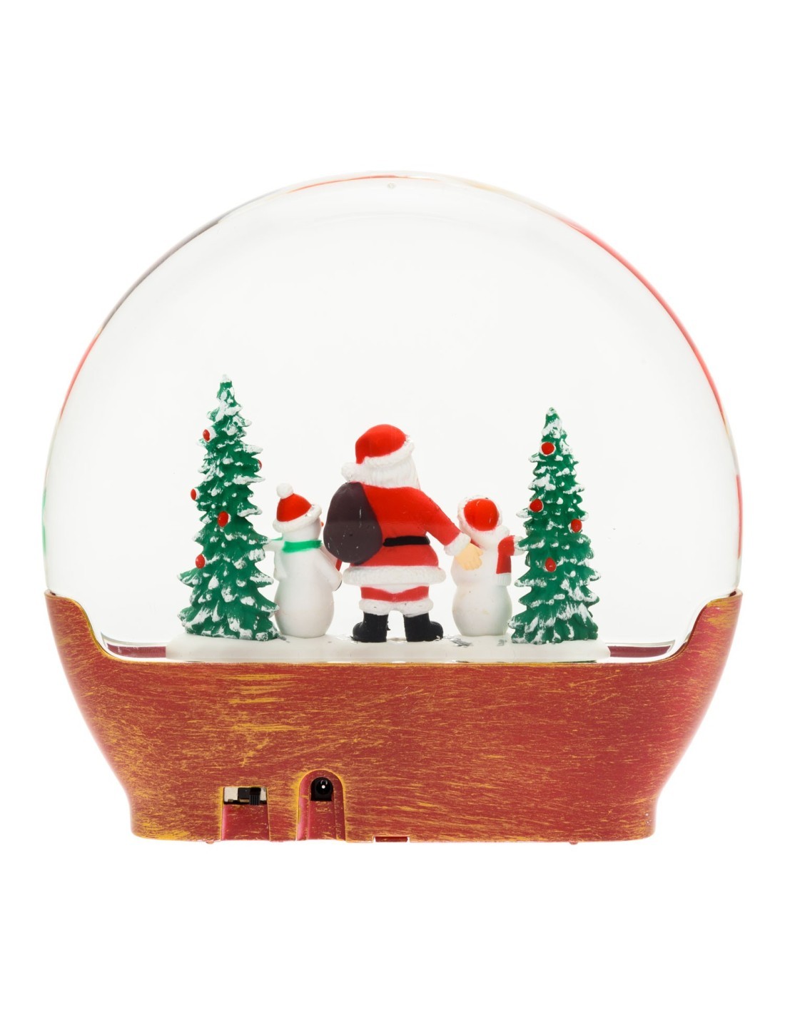 Decorazione di Natale in Vetro Arc Panorama con Paesaggio Babbo Natale - La Magia di Natale