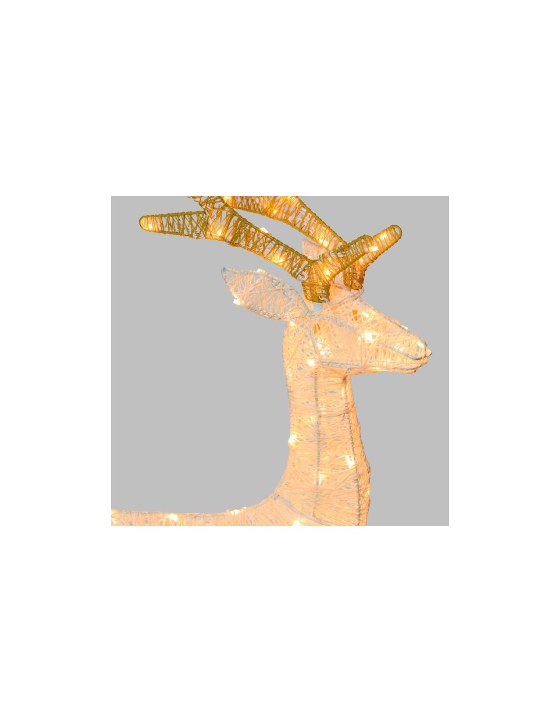 Renna 120LED Bianco Caldo 85cm di Natale, La Magia di Natale a casa tua, Decora con stile