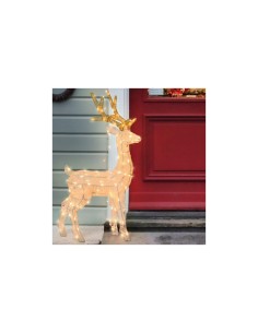 Renna 120LED Bianco Caldo 85cm di Natale, La Magia di Natale a casa tua, Decora con stile