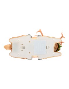 Renna Natalizia Glitter con LED Bianco Caldo L28,5cm - Decorazione Festiva