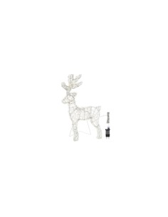 Renna di Natale Thin 3D H60cm: La Magia di Natale con 120 LED