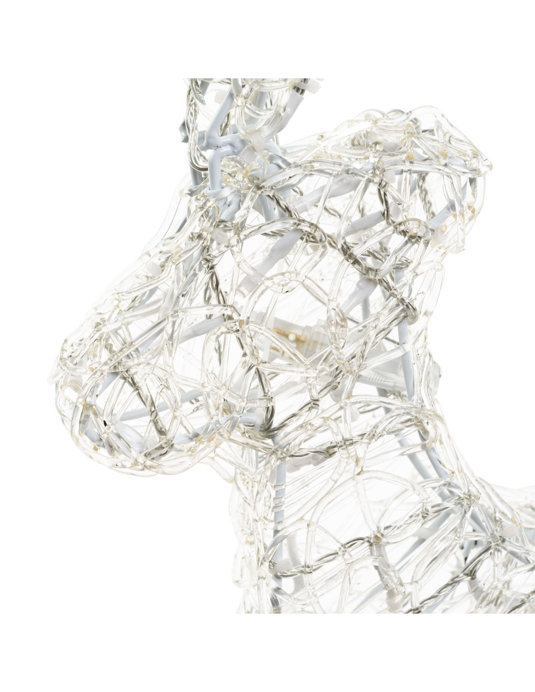 Renna di Natale Thin 3D H60cm: La Magia di Natale con 120 LED
