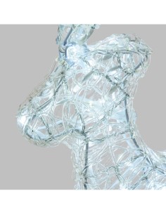 Renna di Natale Thin 3D H60cm: La Magia di Natale con 120 LED