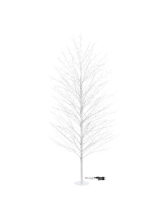Albero Ramo Tiglio Bianco H200cm con 1120 MicroLED FlashLED