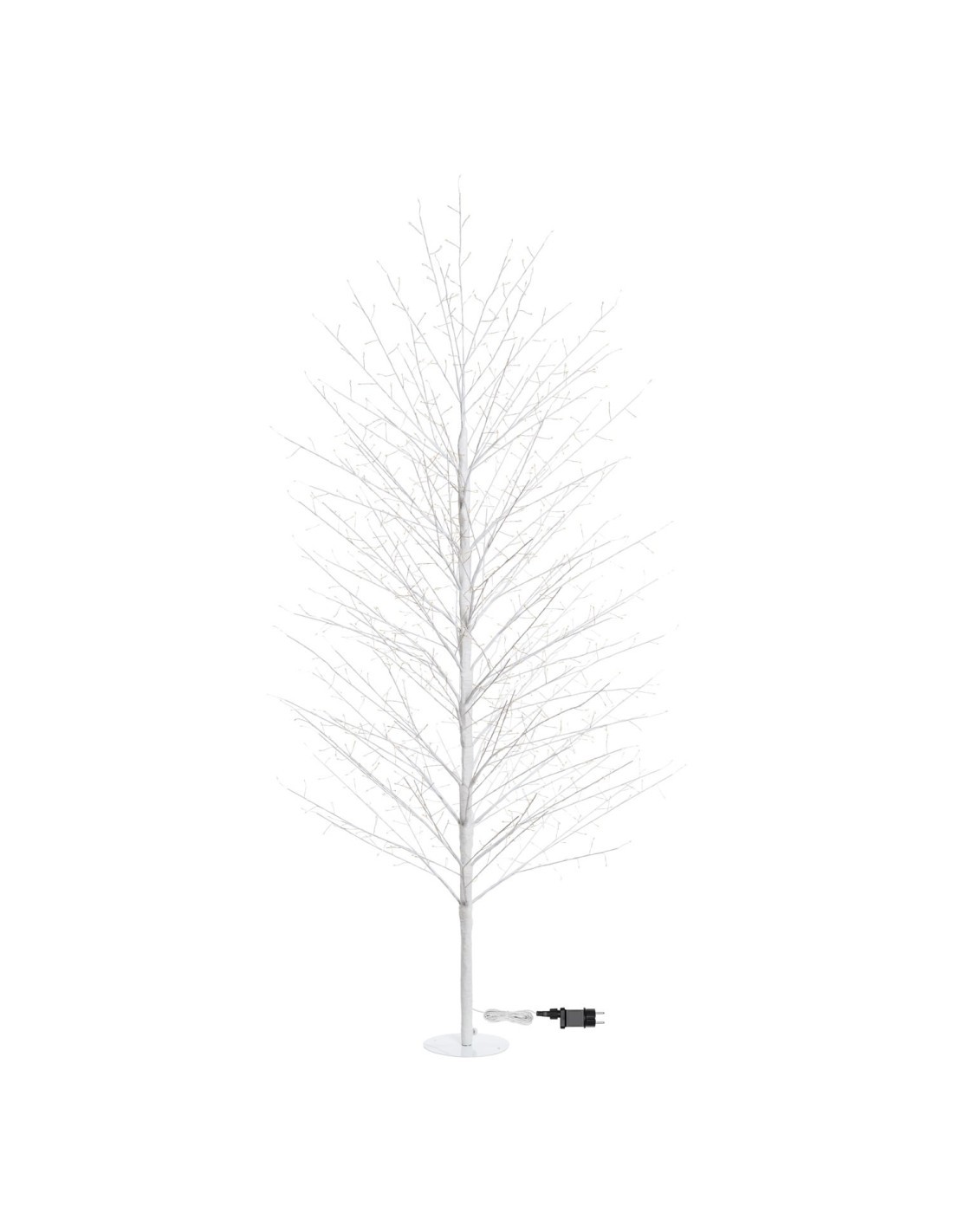 Albero Ramo Tiglio Bianco H200cm con 1120 MicroLED FlashLED