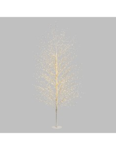 Albero Ramo Tiglio Bianco H200cm con 1120 MicroLED FlashLED