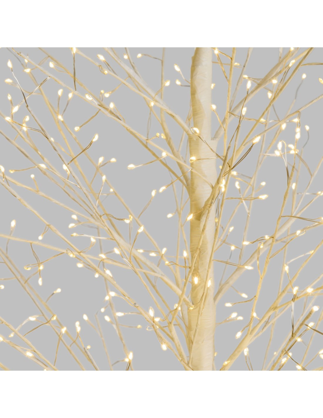 Albero Ramo Tiglio Bianco H200cm con 1120 MicroLED FlashLED