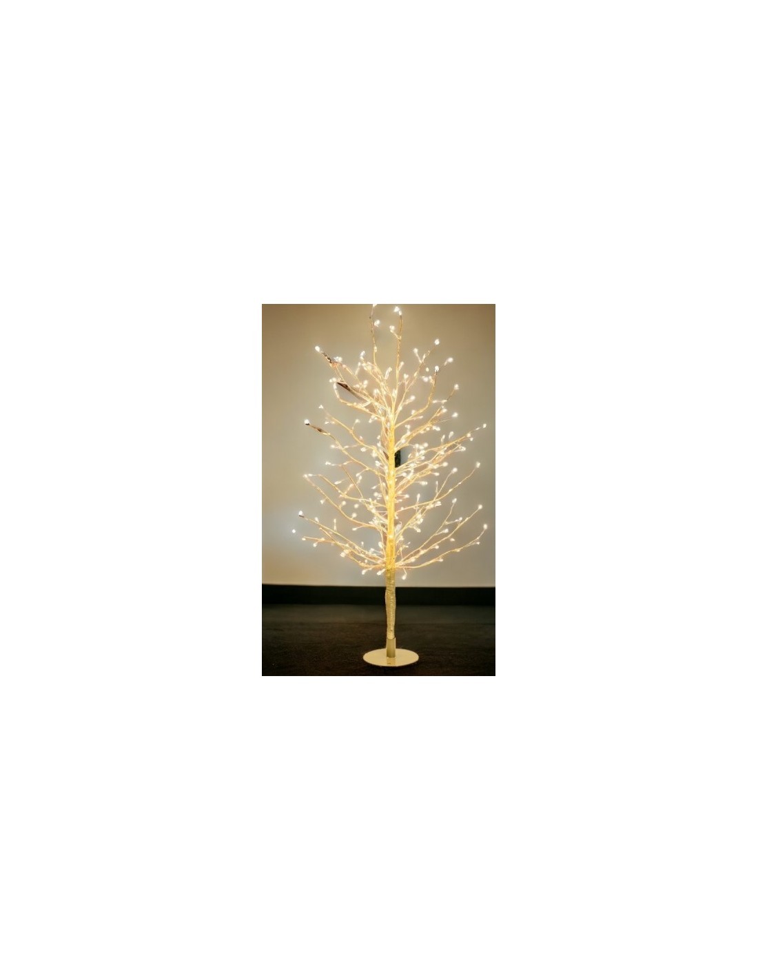 Albero Ramo Tiglio Champagne 200cm con 1120 MicroLED FlashLED