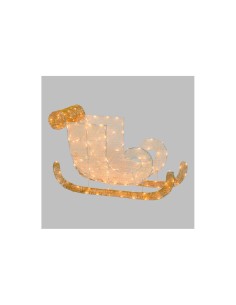 Slitta 3D 180LED Bianco Caldo di Natale, La Magia di Natale a casa tua, Un incanto di luci