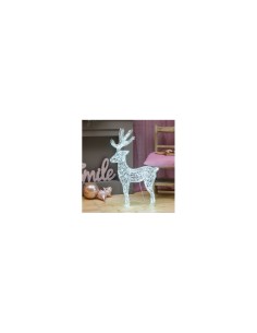 Renna 3D 180LED Bianco Freddo di Natale, La Magia di Natale a casa tua, Illuminazione Festiva
