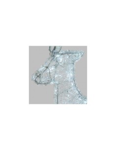 Renna 3D 180LED Bianco Freddo di Natale, La Magia di Natale a casa tua, Illuminazione Festiva