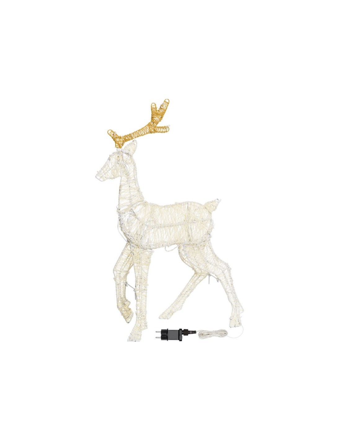 Renna 2D 83 LED Bianco Caldo di Natale - Porta la Magia di Natale a casa tua!
