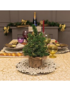 Luci di Natale Catena MiniCluster 60 MicroLED per Interno, La Magia di Natale Portatile