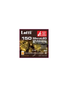 Luci di Natale Catena MiniCluster 150 MicroLED per Interno, La Magia di Natale Portatile