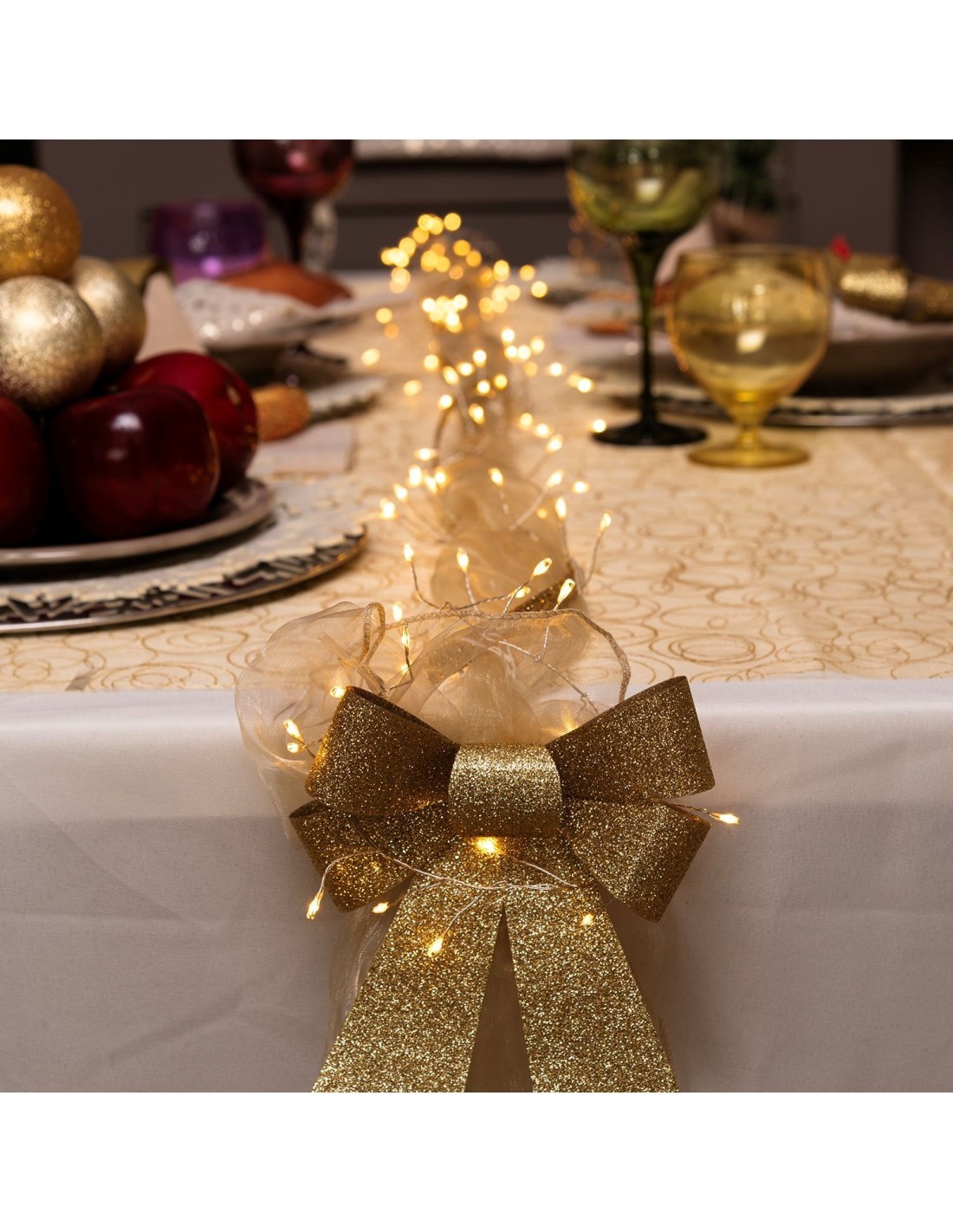 Luci di Natale Catena MiniCluster 150 MicroLED per Interno, La Magia di Natale Portatile