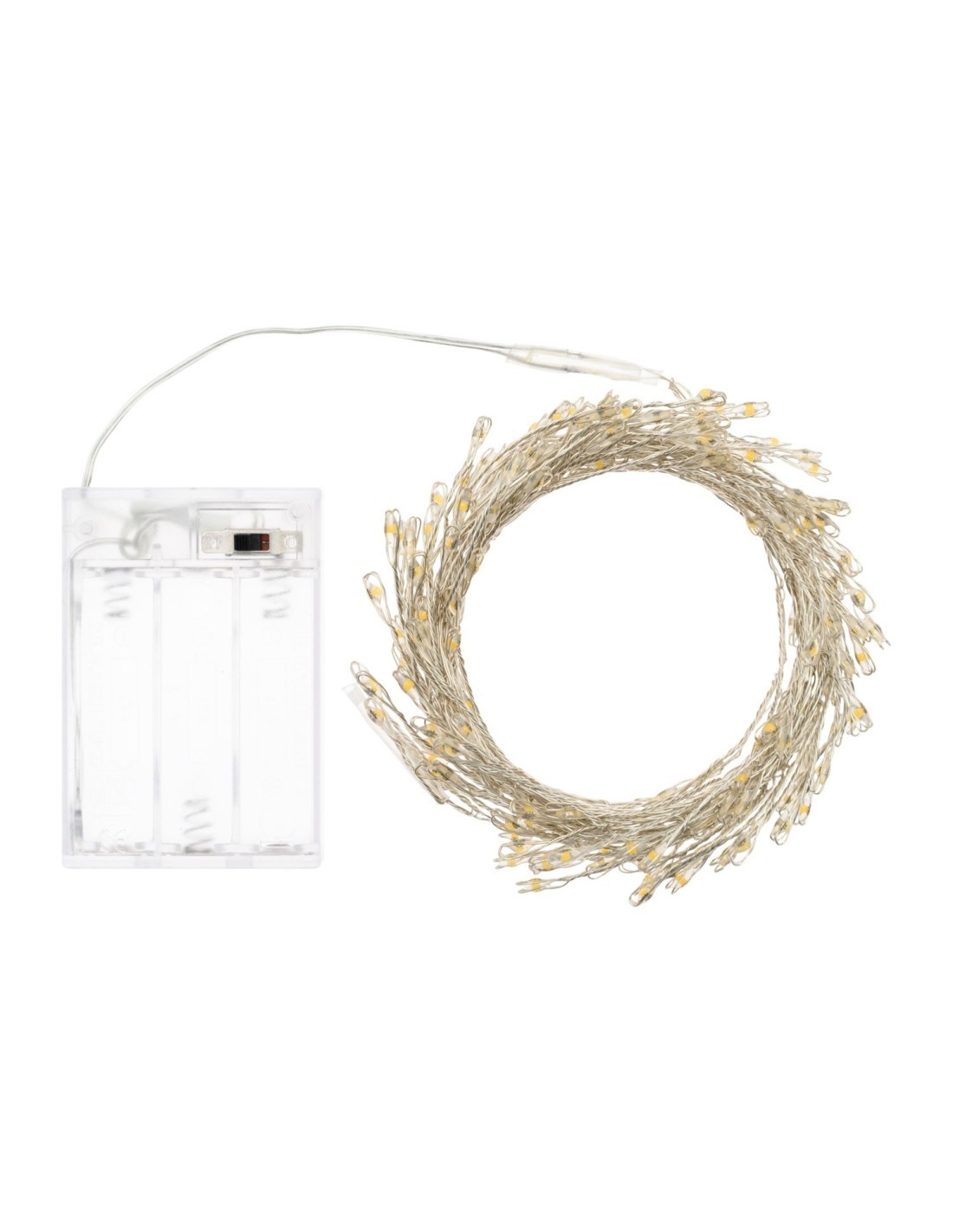 Luci di Natale Catena MiniCluster 150 MicroLED per Interno, La Magia di Natale Portatile