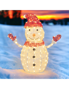 Pupazzo di Neve di Natale: La Magia di Natale con Illuminazione Personalizzabile