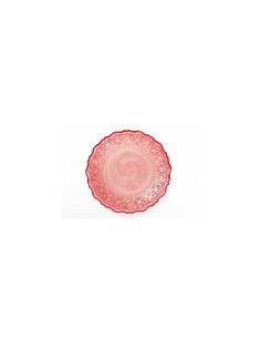 PIATTO 66964 VETRO CAMPIGLIO ROSSO 21CM