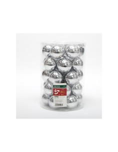 CONF 30 SFERE 6CM VETRO ARGENTO su TreG Ingrosso