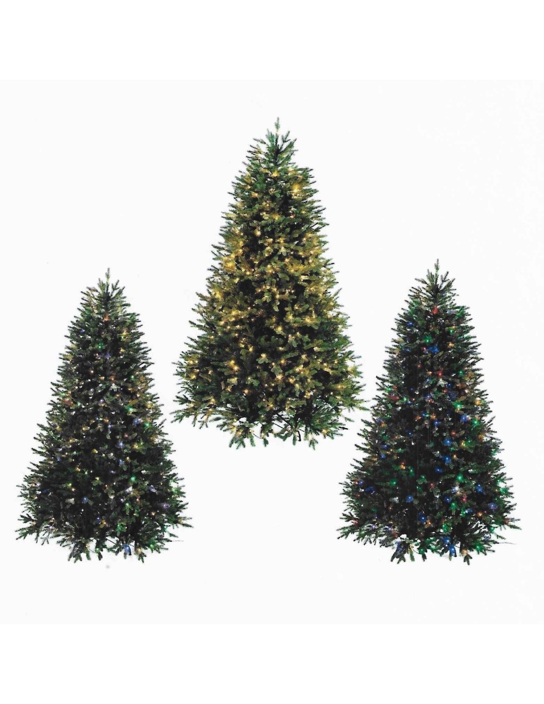 Albero di natale "Poly Ortles" da 210cm con 576LED e Telecomando