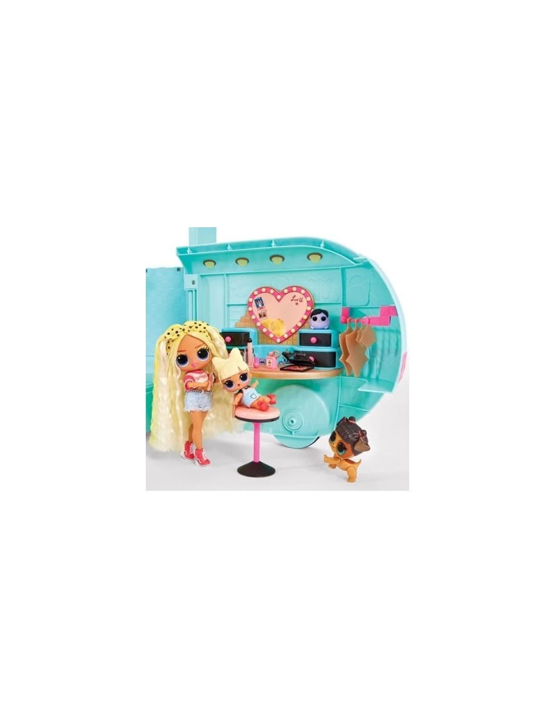 L.O.L. Surprise! Camper Glam N' Go 4 in 1, Set da Gioco con Oltre 50 Sorprese | Età 4+