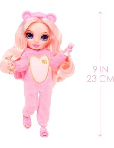RAINBOW HIGH 503675 JUNIOR HIGH BELLA PARKER, BAMBOLA SNODATA 22 CM, TUTINA MORBIDA, PANTOFOLE, ACCESSORI, 4-12 ANNI